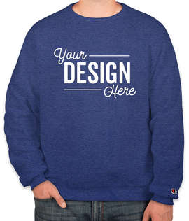 Champion Powerblend Crewneck Sweatshirt - Color: Royal Blue Heather