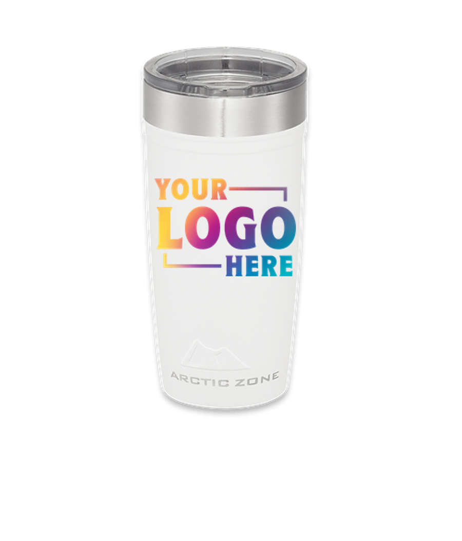 Arctic Zone 20 oz. Copper Vacuum Insulated Tumbler in White