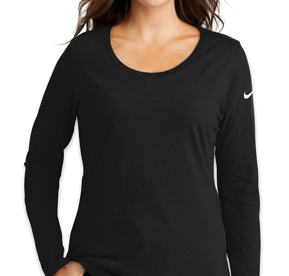 Nike Women's 100% Cotton Long Sleeve T-shirt-default