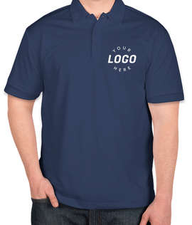 Port Authority Silk Touch Performance Polo - Screen Printed - Color: Royal