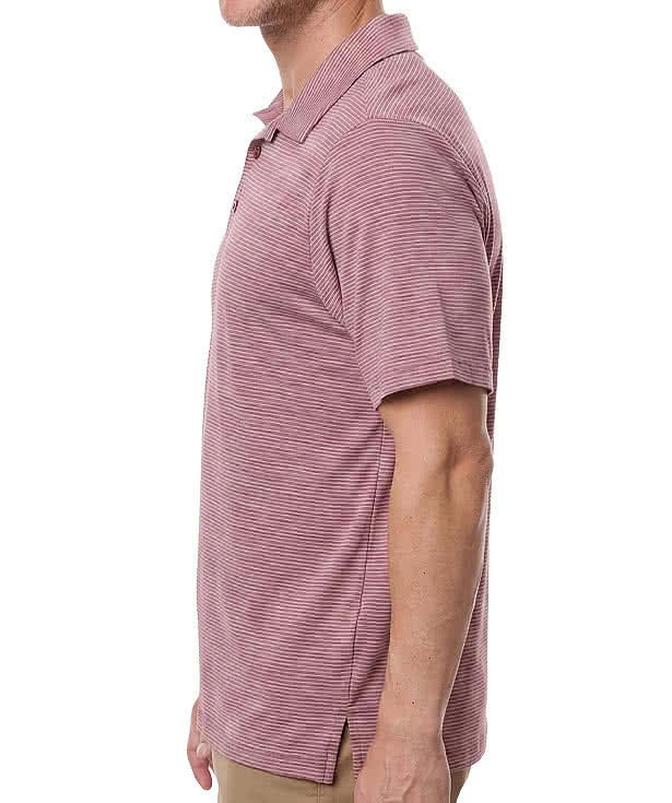 Team 365 Relay Recycled Heathered Stripe Performance Polo