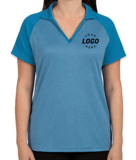 Sport-Tek Women's Heather Raglan Performance Polo