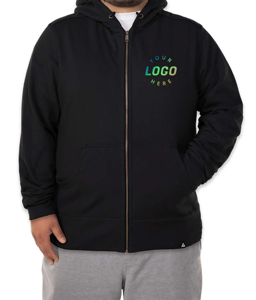 American Giant USA-Made Classic Heavyweight Zip Hoodie in Black