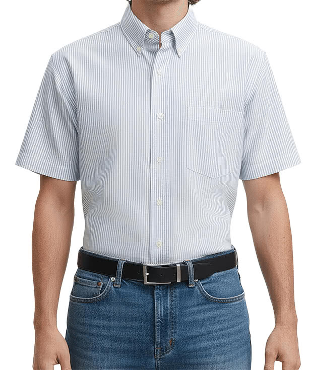 Blue Generation Oxford Short Sleeve Dress Shirt