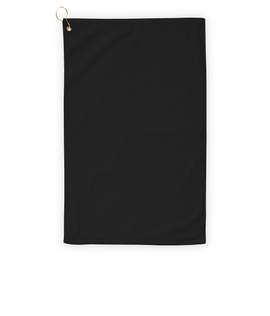 Port Authority Grommeted Golf Towel - Color: Black