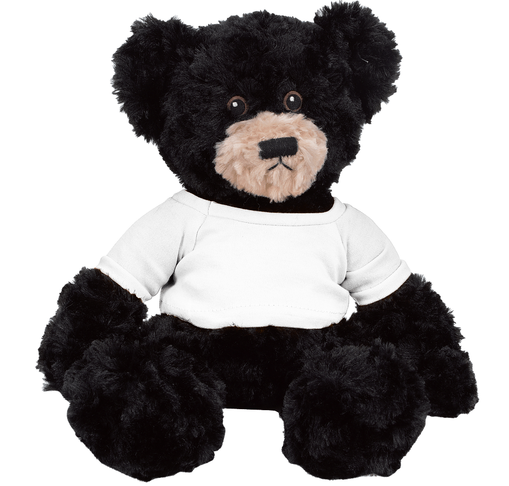 Full Color 10" Black Dexter Bear Plush Animal-default