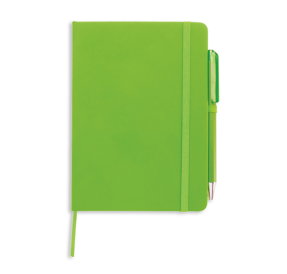 Full Color Promotional Hard Cover Notebook with Joy Pen-default