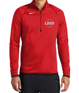 Nike Therma-FIT Performance Quarter Zip Sweatshirt - Color: Team Scarlet
