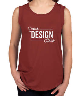 Alternative Apparel Women's Cap Sleeve Muscle Tank - Color: Redwood