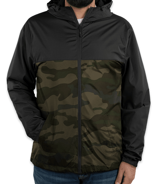 Custom Independent Trading Solid Lightweight Full Zip Jacket
