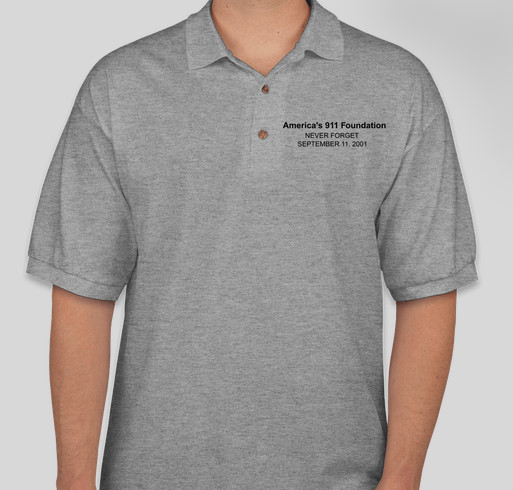 America's 911 Foundation's Support your First Responders shirt. Fundraiser - unisex shirt design - front