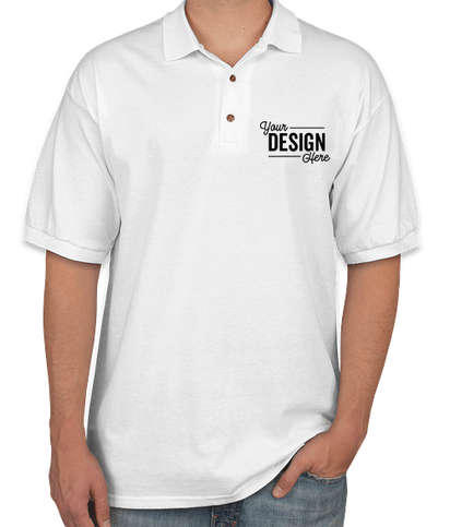 Design Custom Printed Gildan Ultra Cotton Polo Shirts Online At Customink