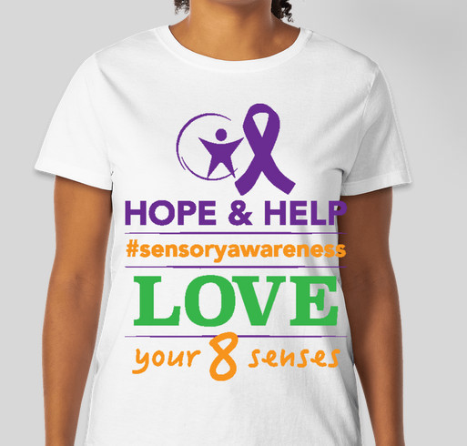 Sensory Awareness Month 2015 Fundraiser - unisex shirt design - front