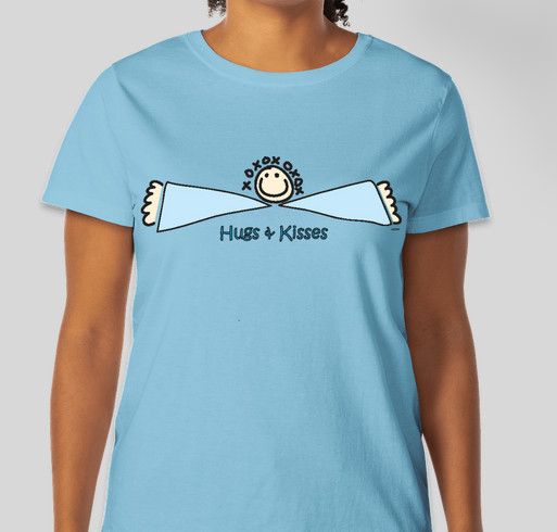 "Hugs & Kisses" Tees to Benefit The My Stuff Bags Foundation Fundraiser - unisex shirt design - front
