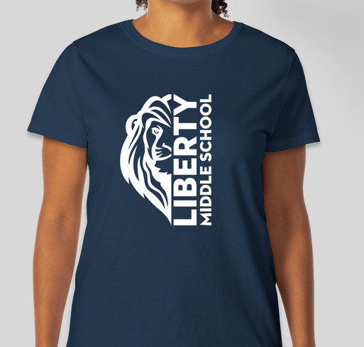Liberty Middle School Spirit Wear - Style 2 Fundraiser - unisex shirt design - front