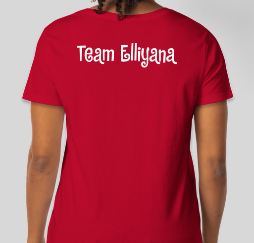 Elli's Fight Fundraiser - unisex shirt design - back