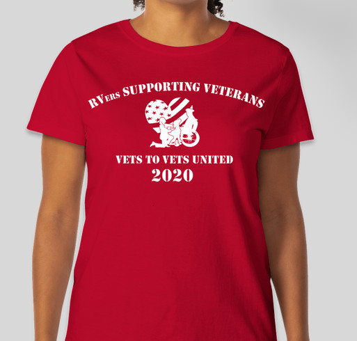 RVers Supporting Veterans Fundraiser - unisex shirt design - front