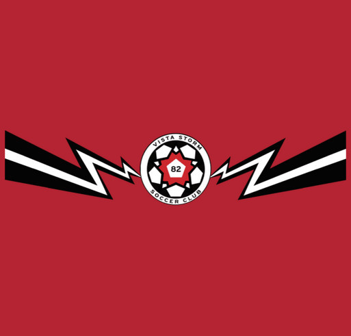 Vista Storm Soccer Club shirt design - zoomed
