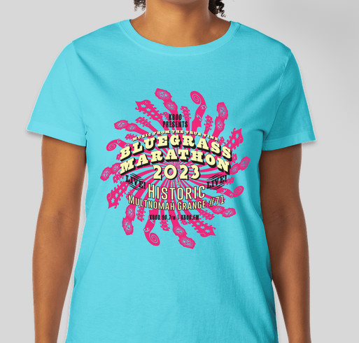 Bluegrass Marathon 2023 Live at the Grange Limited Edition T-Shirt Fundraiser - unisex shirt design - front