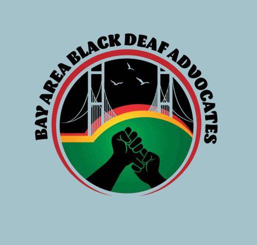 2021 Bay Area Black Deaf Advocates (BABDA) T-shirt Fundraiser shirt design - zoomed
