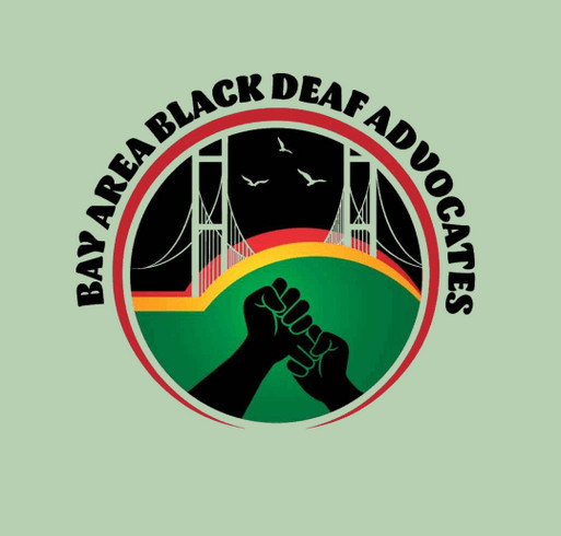 2021 Bay Area Black Deaf Advocates (BABDA) T-shirt Fundraiser shirt design - zoomed