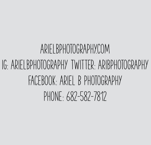 Ariel’s Photography fund ❤️ shirt design - zoomed