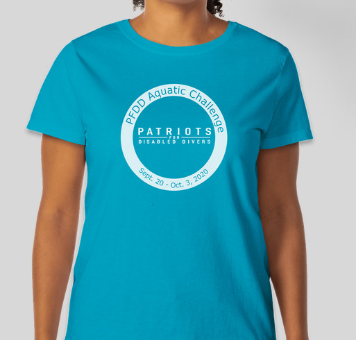 PFDD Aquatic Challenge Fundraiser - unisex shirt design - front
