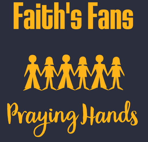 Faith's Fans Praying Hands Toddler Fan shirt design - zoomed
