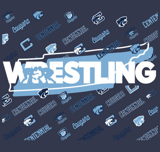 Chasing Greatness: Centennial Cougars Wrestling Team Store shirt design - zoomed