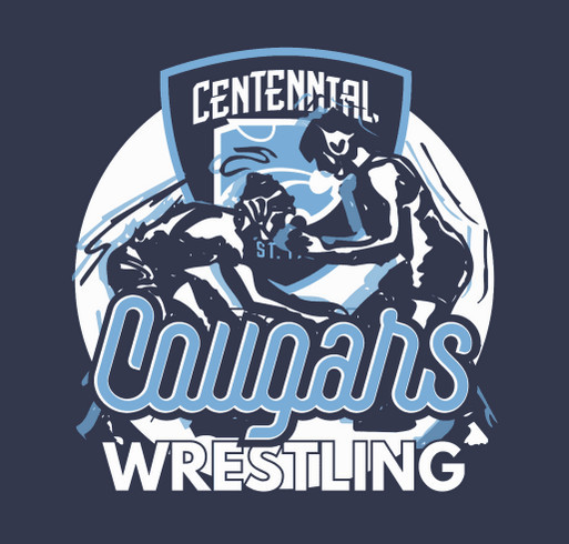 Chasing Greatness: Centennial Cougars Wrestling Team Store shirt design - zoomed