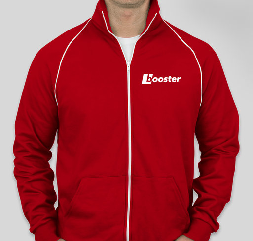 American Apparel Fleece Track Jacket with White Piping Custom Ink Fundraising