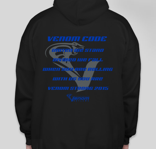 Venom Outlaw 2015 Fall Hoodies and T Shirts Fundraiser - unisex shirt design - back