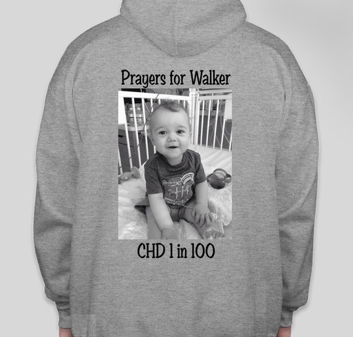Prayers for Walker Fundraiser - unisex shirt design - back