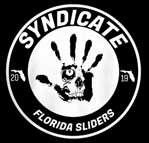 Slider’s Syndicate Apparel shirt design - zoomed