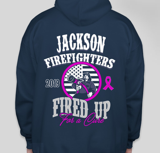 2019 Jackson Fire's "Fired Up for a Cure" Fundraiser - unisex shirt design - back