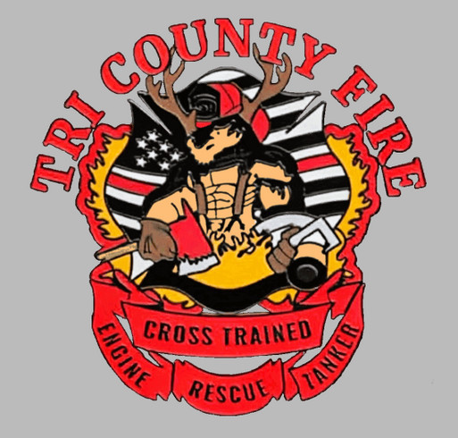 Support Tri-County Fire Fighters Association shirt design - zoomed