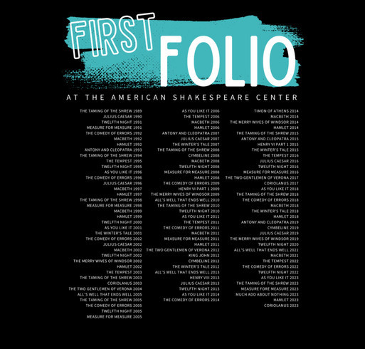ASC First Folio Shirt shirt design - zoomed