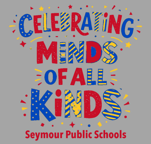 Seymour Schools Autism Acceptance 2026 shirt design - zoomed