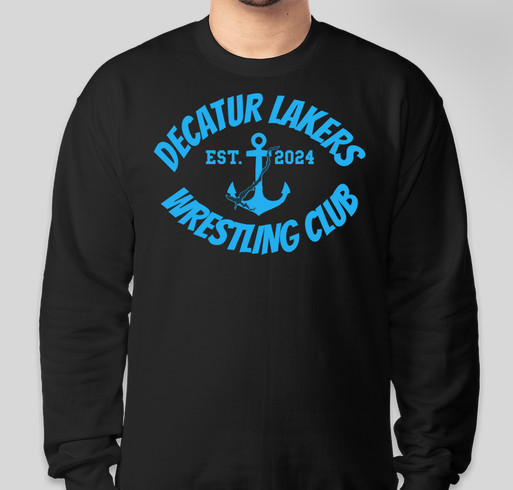 Decatur Lakers Wrestling Club T-Shirt Sales Fundraiser - unisex shirt design - front