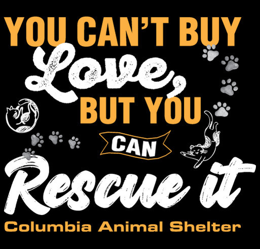 Cool for the Summer: Columbia Animal Shelter shirt design - zoomed