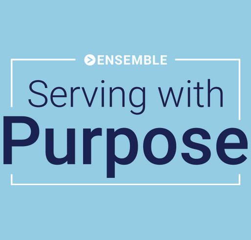 Serving with Purpose shirt design - zoomed