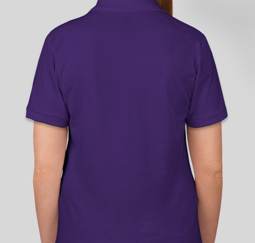 Embroidered Women's polo Fundraiser - unisex shirt design - back