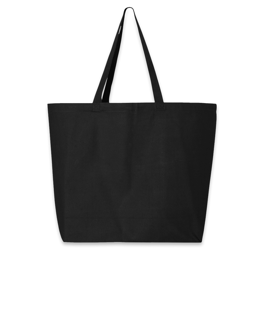 Jumbo Gusseted Cotton Canvas Tote Bag