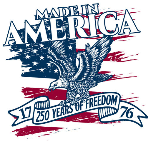 Combined Arms - 250 Years of Freedom shirt design - zoomed