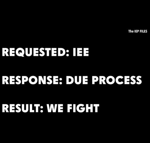 Enforcing IDEA in Public Education shirt design - zoomed