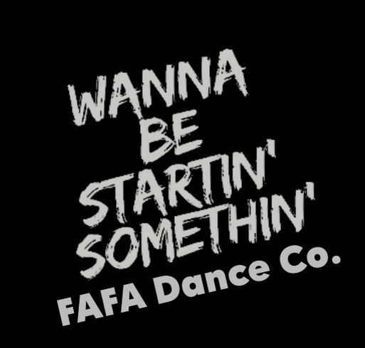 FAFA Dance Co. MJ Merch shirt design - zoomed