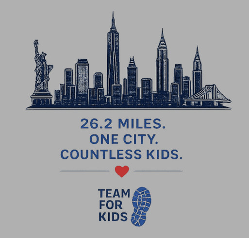 NYC Marathon 2026 shirt design - zoomed