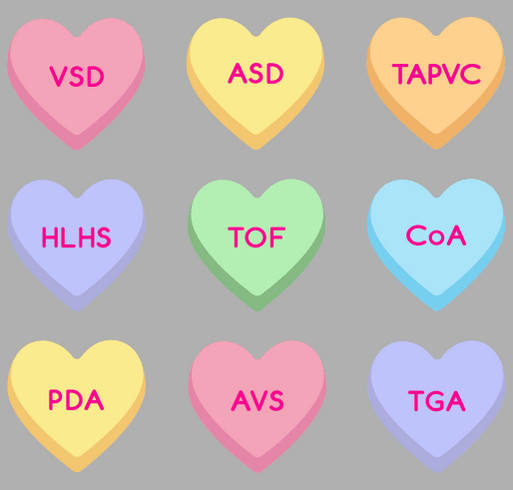 Heart Month! shirt design - zoomed