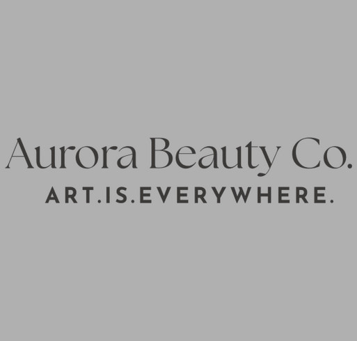 Aurora Beauty Co. shirt design - zoomed