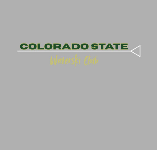 Colorado State Waterski Club Crewneck shirt design - zoomed